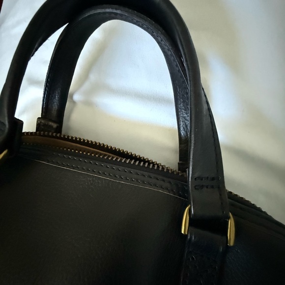 Madewell Glasgow Leather Black Satchel Bag - Picture 8 of 16